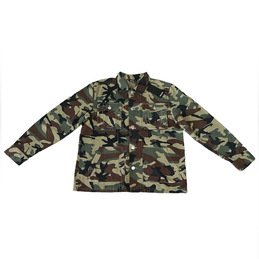 True Religion Camo Button up Jacket
